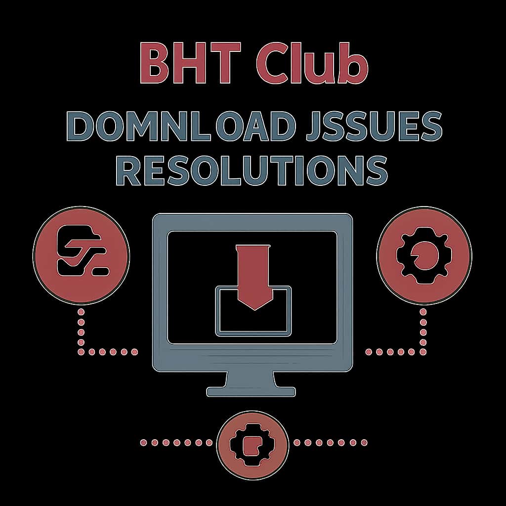 An educational diagram related to BHT Club download issues.