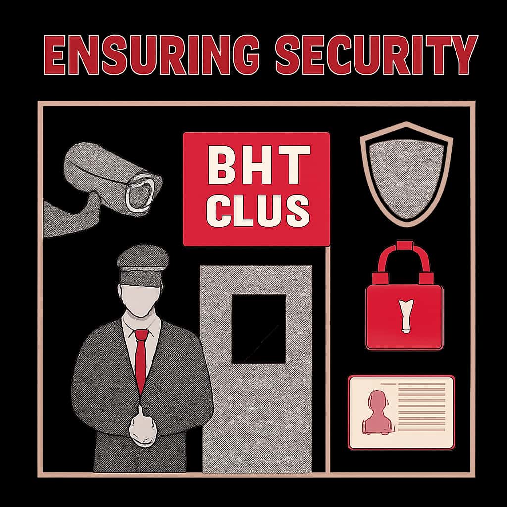 An educational diagram on BHT Club security.