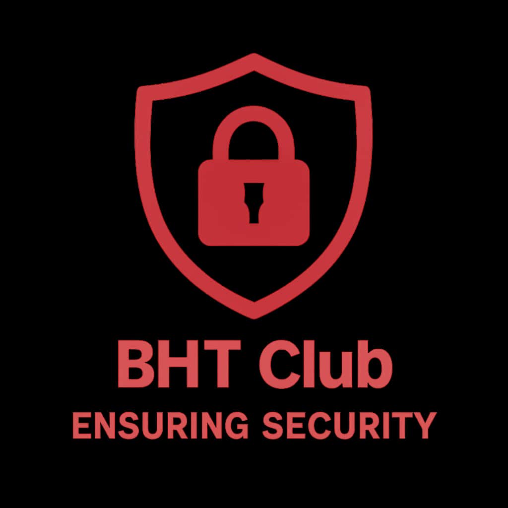 Minimalist badge representing BHT Club security.