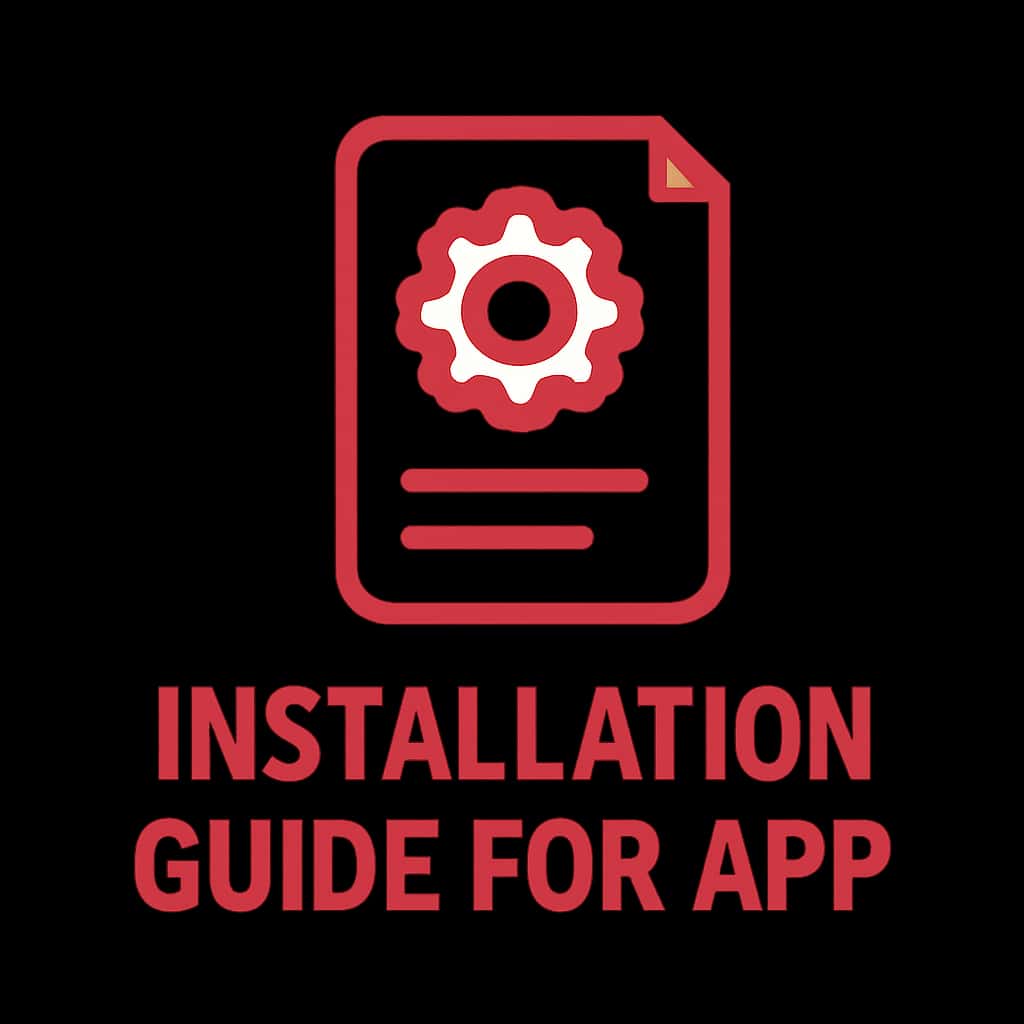 Simple icon representing BHT Club App installation guide.