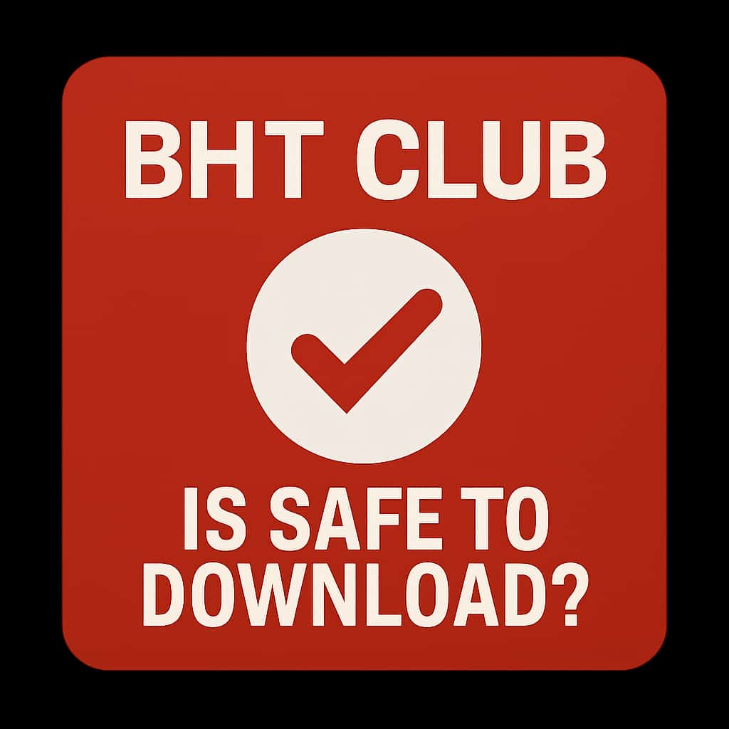 Icon symbolizing BHT Club download safety.