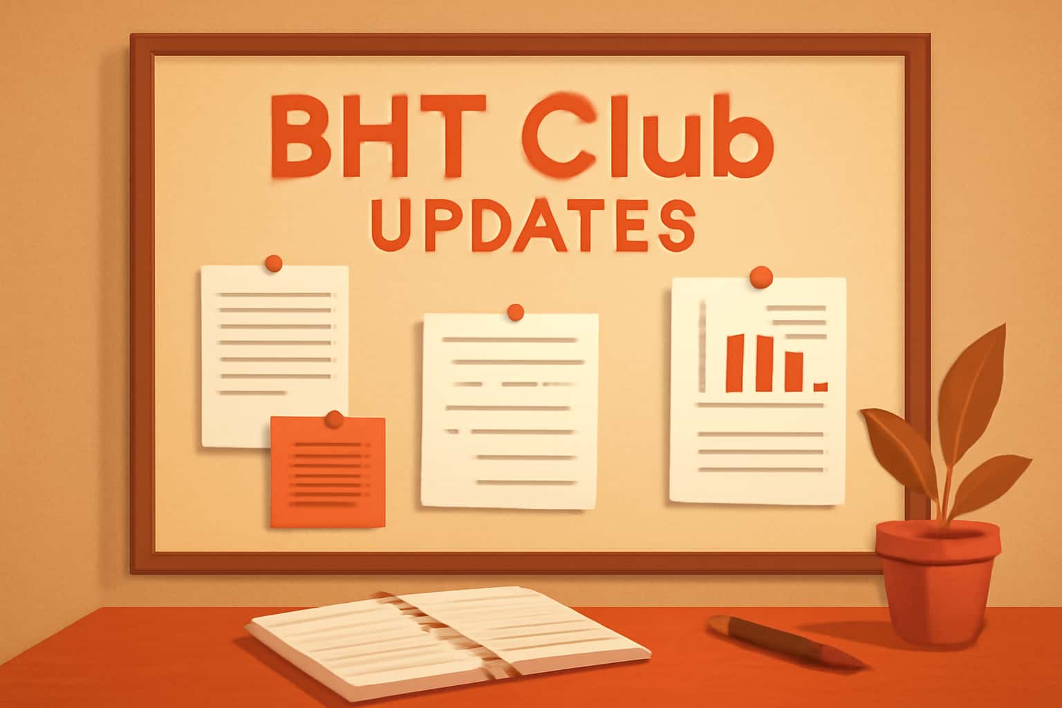 An informative overview image regarding BHT Club Updates with prominent text